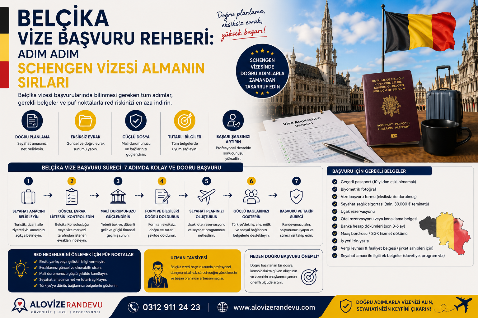 Belçika Vize Başvurularında Evrak Düzeni ve Biyometrik Süreçler: Eksiksiz Dosya Hazırlama Protokolü