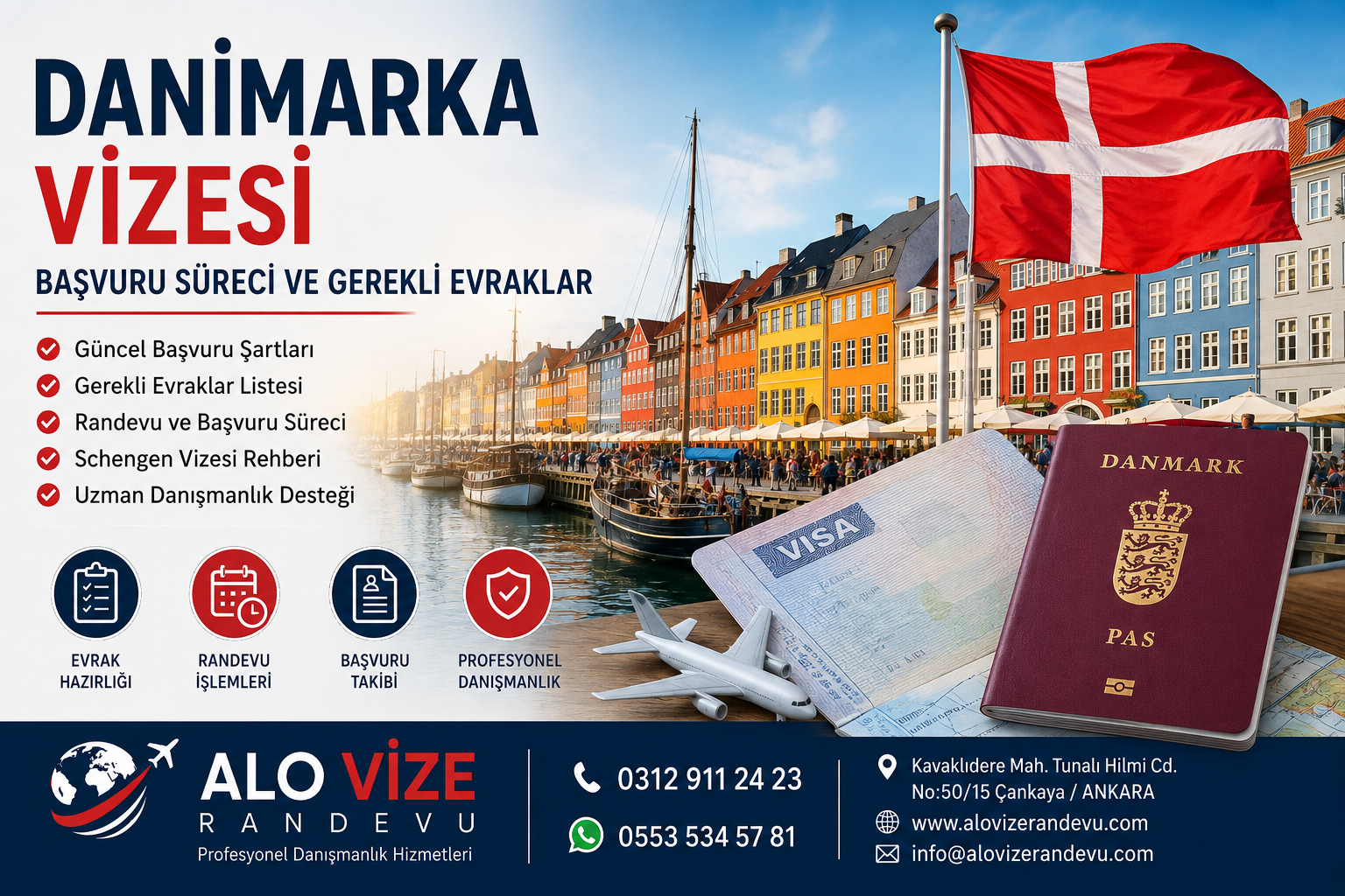 Danimarka Vizesi Nasıl Alınır? Başvuru Süreci, Gerekli Evraklar ve Schengen Rehberi