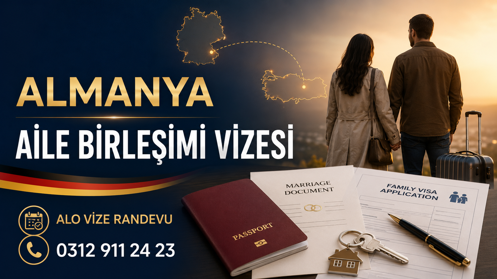Almanya Aile Birleşimi Vizesi: Eş Yanına Yerleşme ve Başvuru Rehberi
