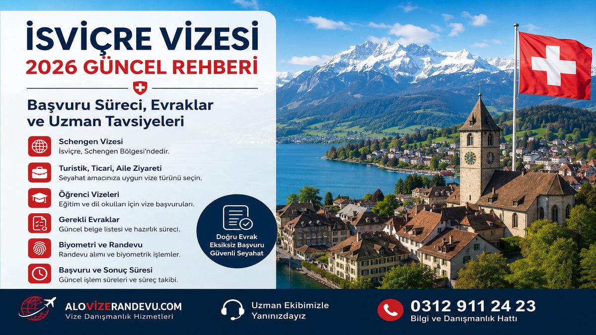 İsviçre Vizesinde 2026 Güncel Süreç: Başvuru Yoğunluğu, Evraklar ve Önemli Tavsiyeler