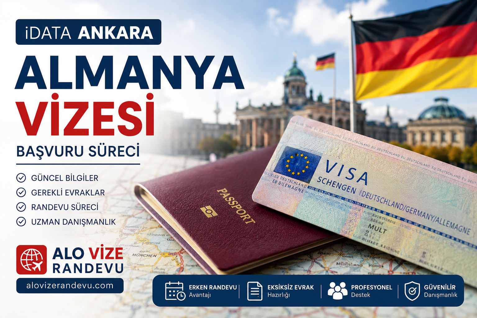 iDATA Ankara'da Almanya Vizesi Başvurularında Yoğunluk Artıyor: Başvuru Yapacaklar Nelere Dikkat Etmeli?