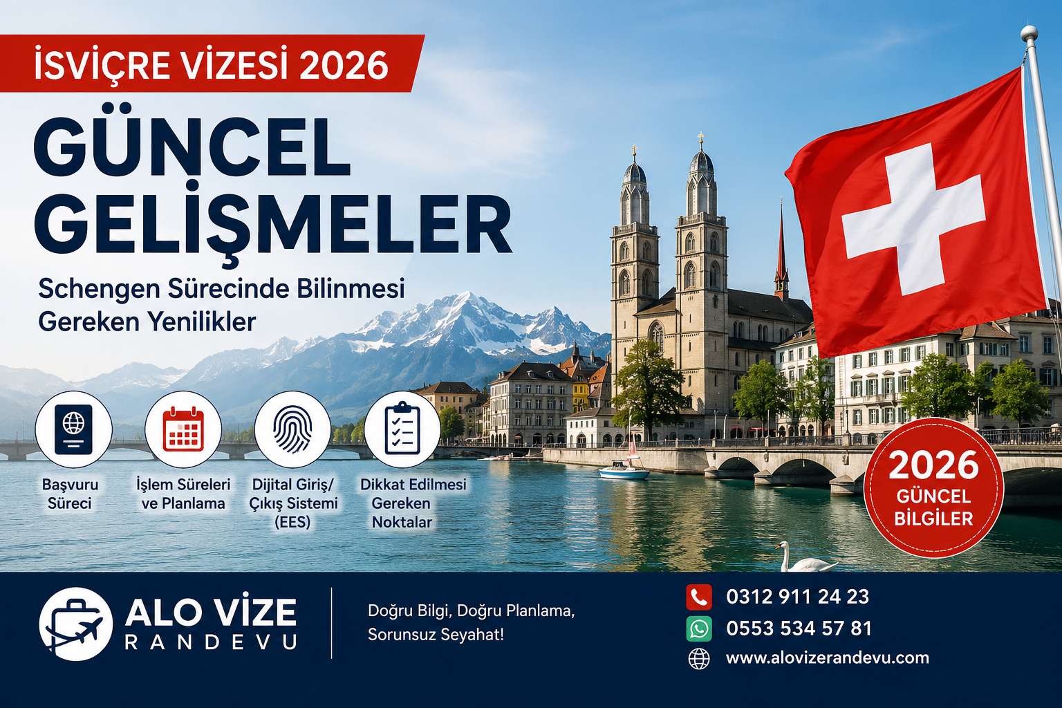 İsviçre Vizesi Başvurularında 2026 Güncel Gelişmeler: Schengen Sürecinde Bilinmesi Gereken Yenilikler