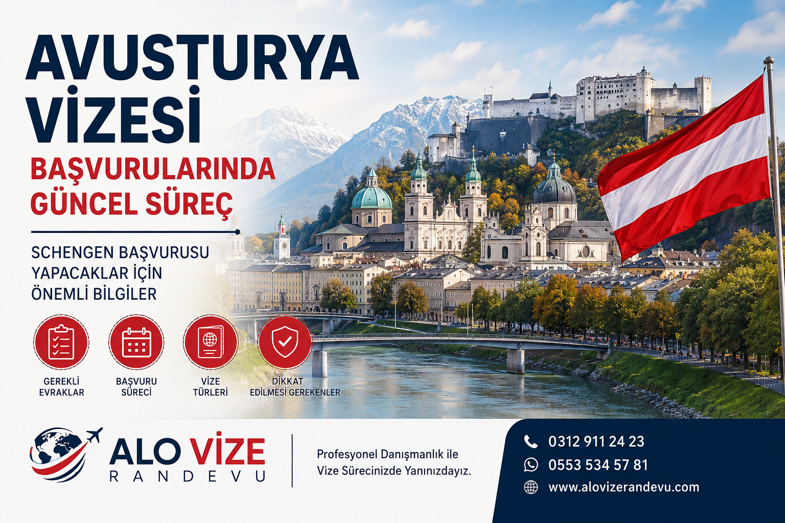 Avusturya Vizesi Başvurularında Güncel Süreç: Schengen Başvurusu Yapacaklar İçin Önemli Bilgiler