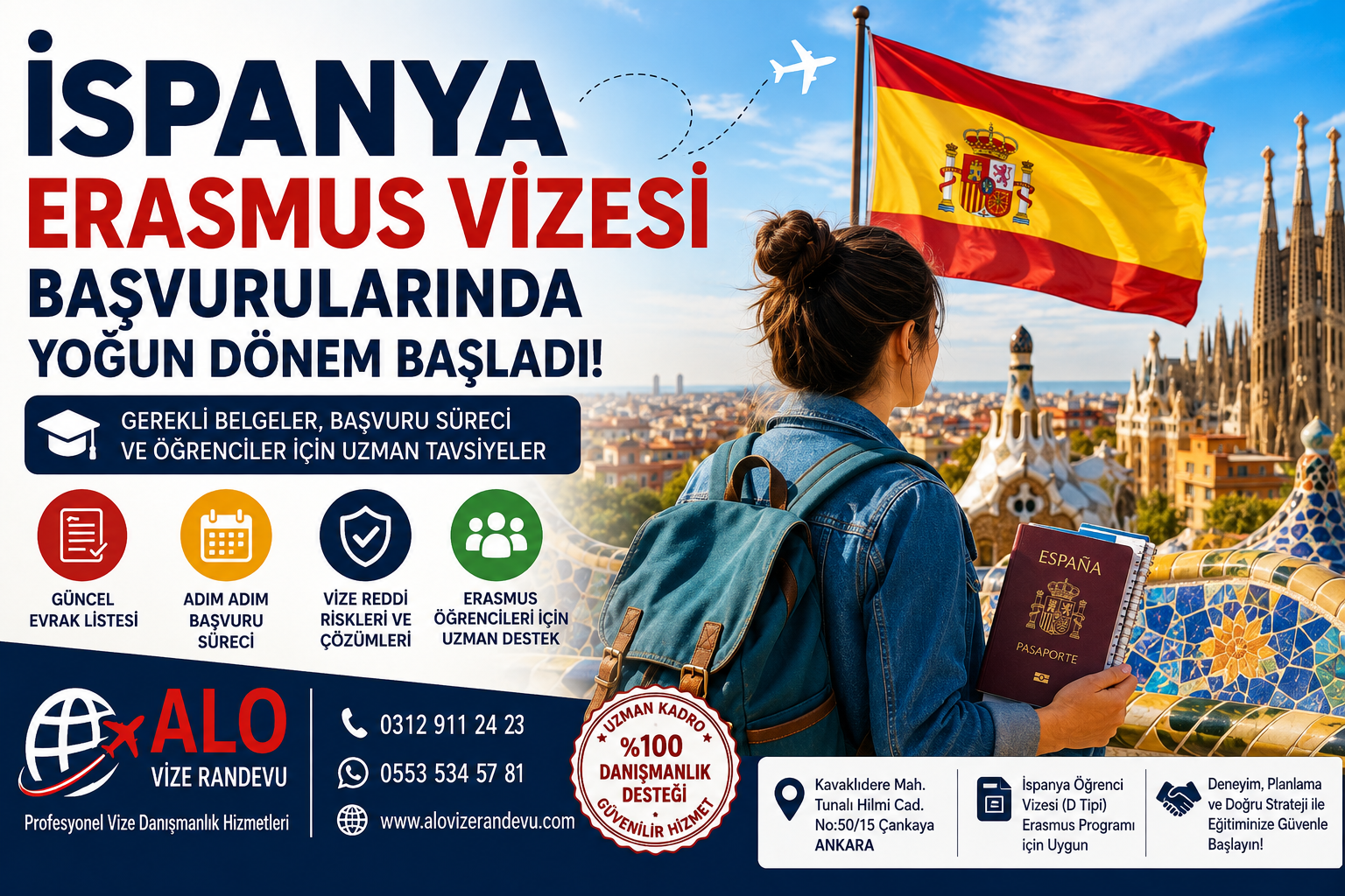 İspanya Erasmus Vizesi Başvurularında Yoğun Dönem Başladı: Öğrenciler Başvurularını Erken Planlıyor